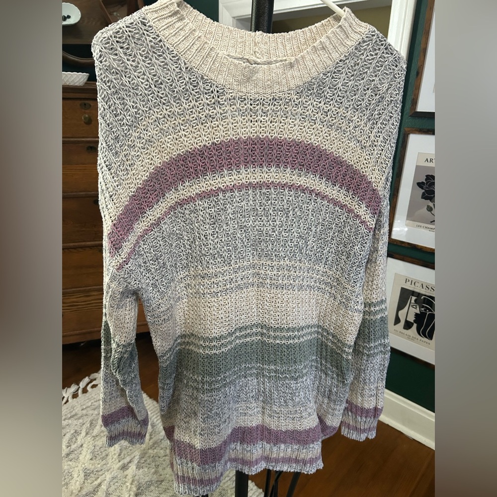American Eagle Outfitters Striped Knit Sweater